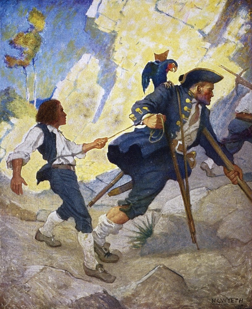 Amazon.com: Treasure Island 1911 Nthe Hostage Illustration 1911 By